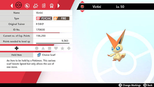 Pokemon Sword and Shield Victini 6IV-EV Trained - Pokemon4Ever