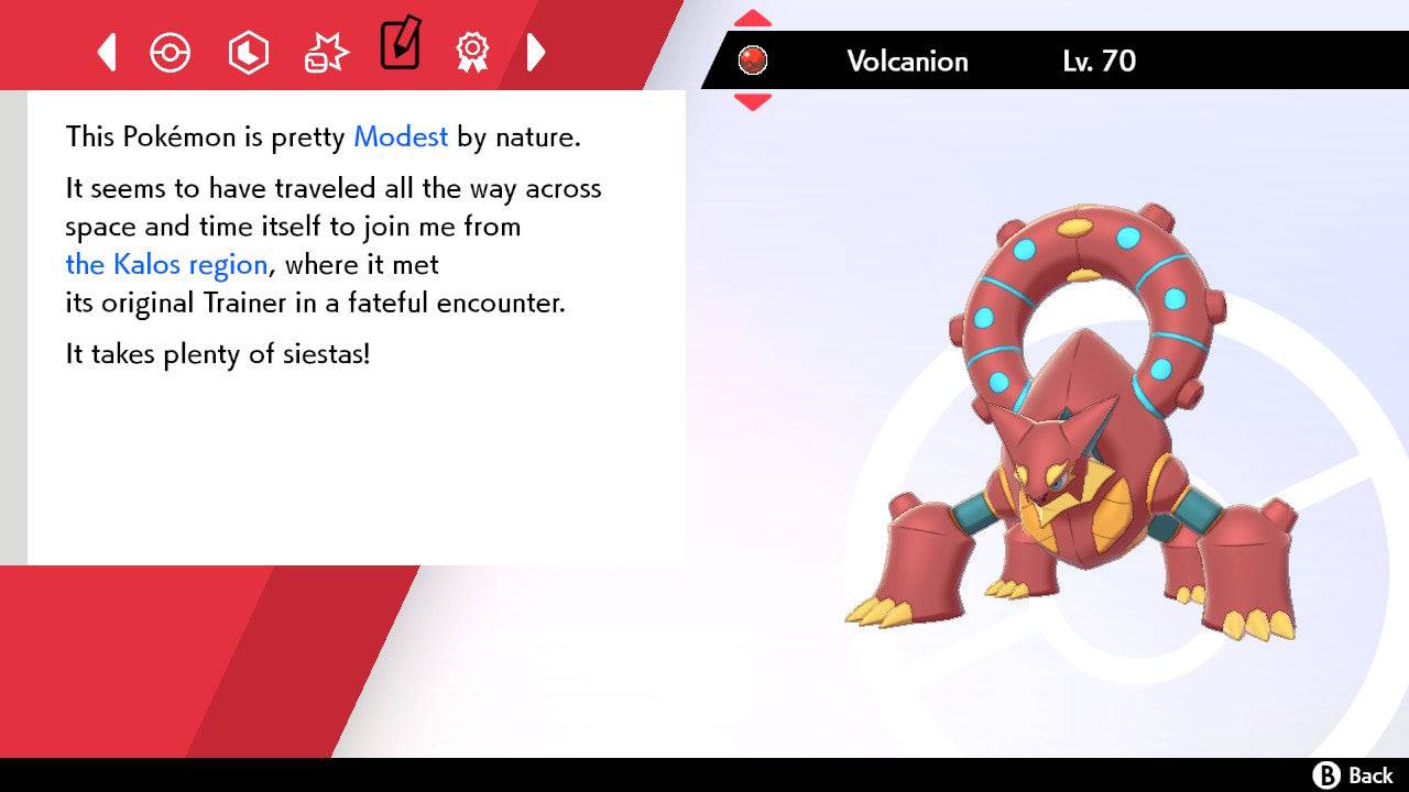 Pokemon Sword and Shield Volcanion 6IV-EV Trained - Pokemon4Ever