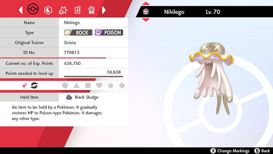 Pokemon Sword and Shield Shiny Nihilego 6IV-EV Trained - Pokemon4Ever