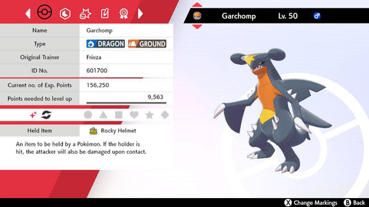 Pokemon Sword and Shield Shiny Garchomp 6IV-EV Trained - Pokemon4Ever