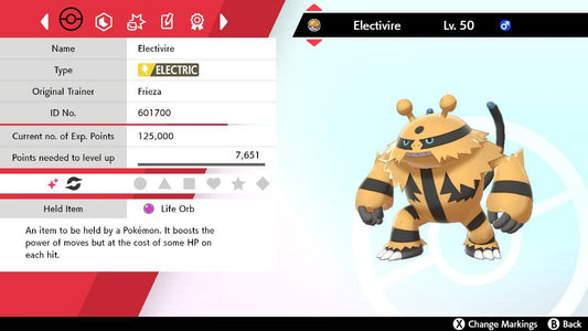 Pokemon Sword and Shield Ultra Shiny Electivire 6IV-EV Trained - Pokemon4Ever