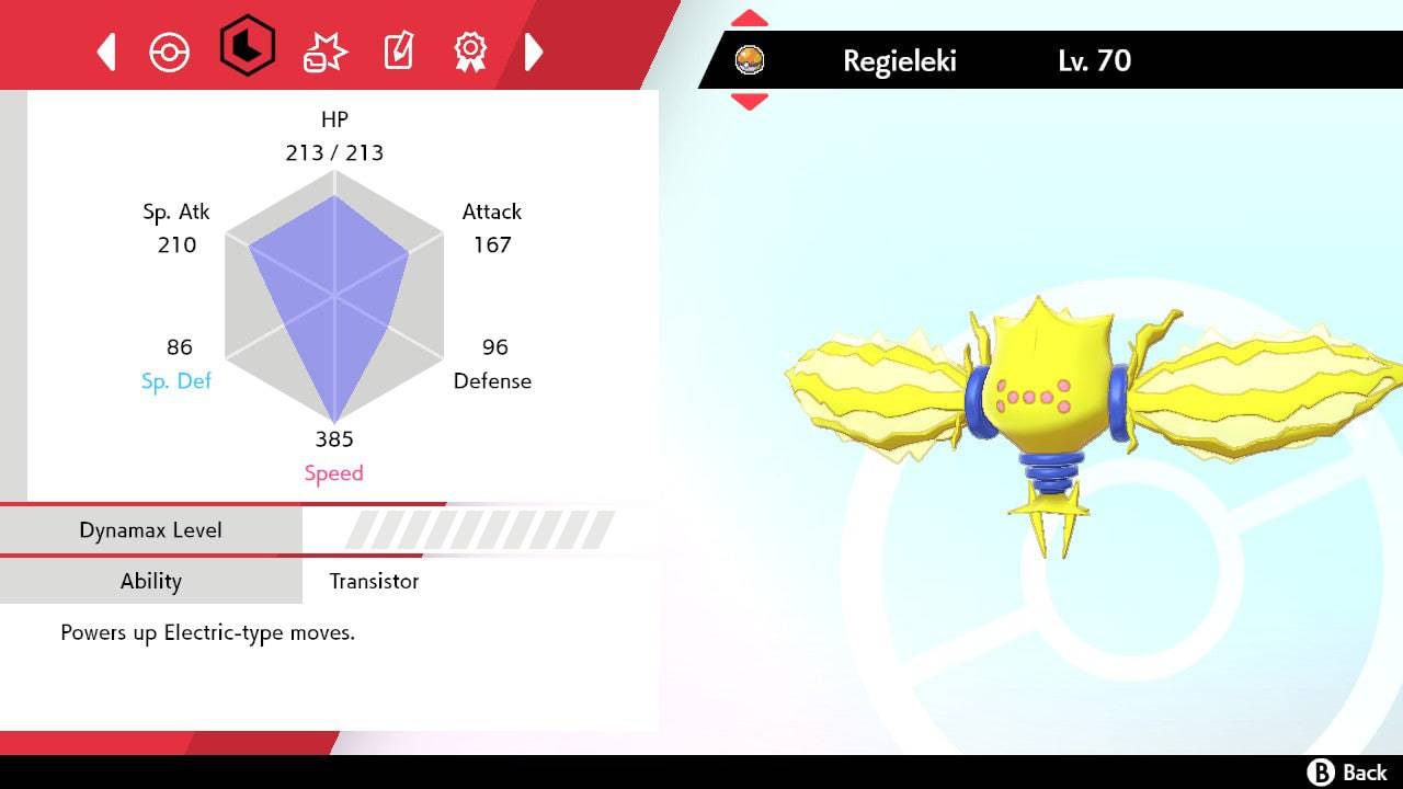 Pokemon Sword and Shield Regieleki 6IV-EV Trained - Pokemon4Ever