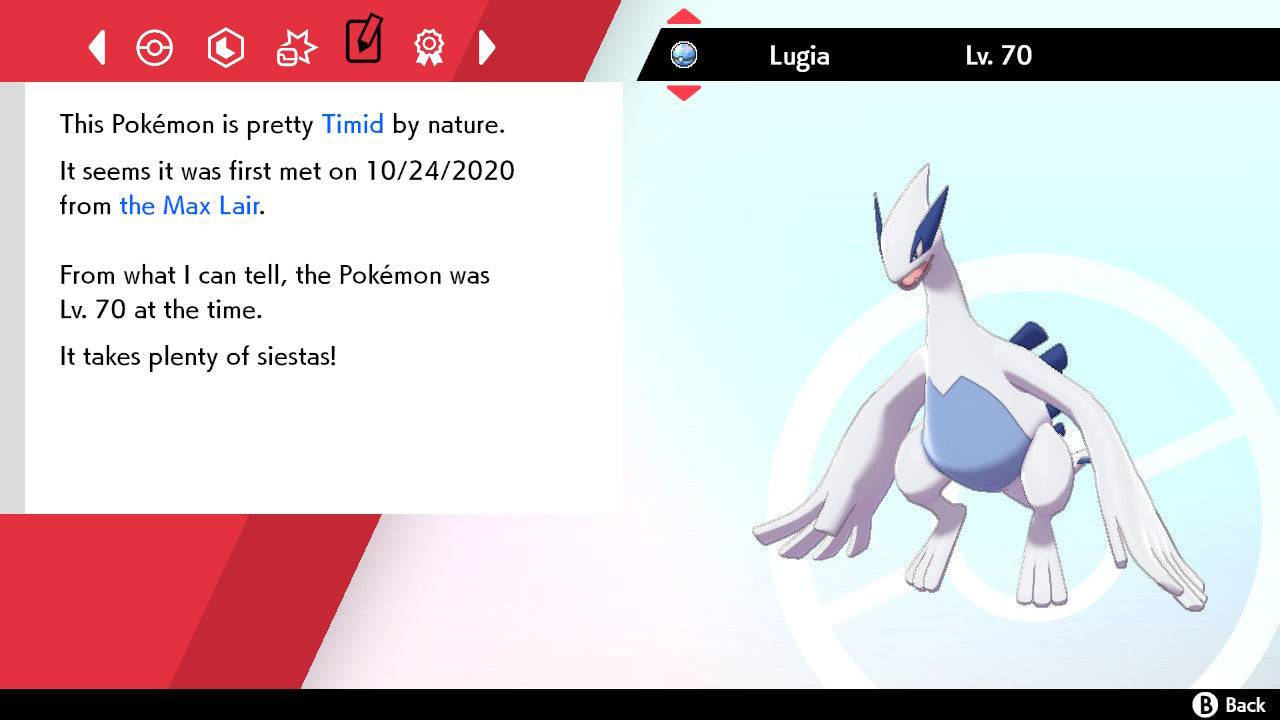Pokemon Sword and Shield Lugia 6IV-EV Trained - Pokemon4Ever