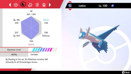 Pokemon Sword and Shield Latios 6IV-EV Trained - Pokemon4Ever