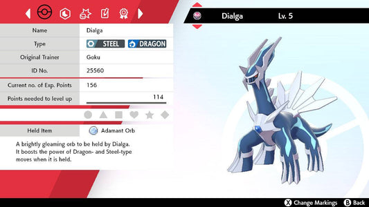 Pokemon Sword and Shield Dialga 6IV-EV Trained - Pokemon4Ever