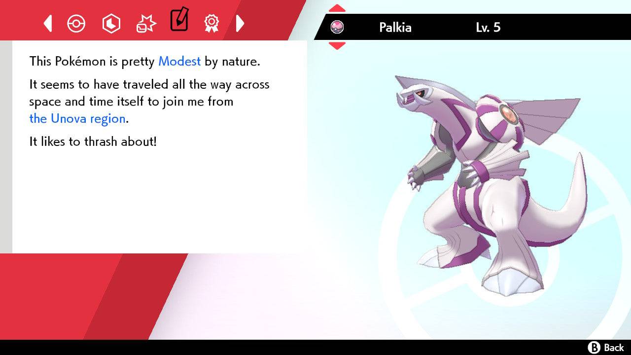 Pokemon Sword and Shield Palkia 6IV-EV Trained - Pokemon4Ever