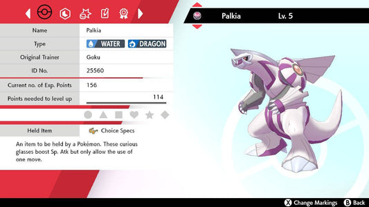 Pokemon Sword and Shield Palkia 6IV-EV Trained - Pokemon4Ever