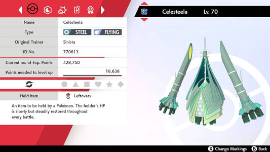 Pokemon Sword and Shield Celesteela 6IV-EV Trained - Pokemon4Ever