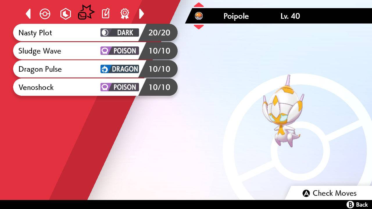 Pokemon Sword and Shield Ultra Shiny Poipole 6IV-EV Trained - Pokemon4Ever
