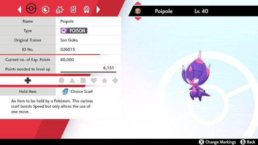 Pokemon Sword and Shield Poipole 6IV-EV Trained - Pokemon4Ever
