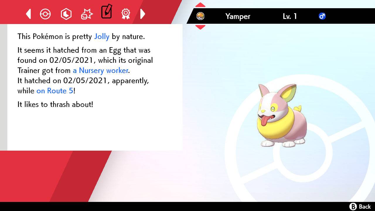 Pokemon Sword and Shield Shiny Yamper 6IV-EV Trained - Pokemon4Ever