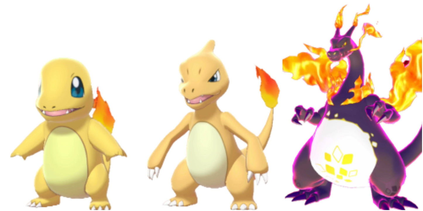 Pokemon Sword and Shield Charmander Evolution Bundle 6IV-EV Trained - Pokemon4Ever