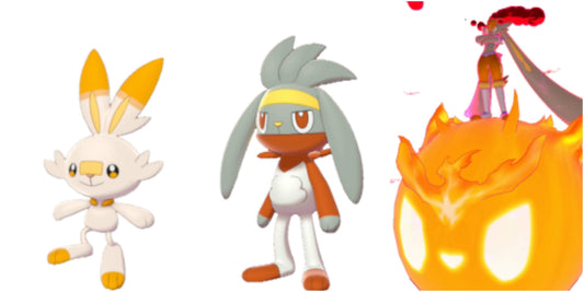 Pokemon Sword and Shield Scorbunny Evolution Bundle 6IV-EV Trained - Pokemon4Ever