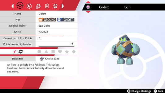 Pokemon Sword and Shield Shiny Golett 6IV-EV Trained - Pokemon4Ever