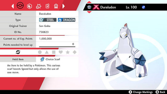Pokemon Sword and Shield Gigantamax Duraludon 6IV-EV Trained - Pokemon4Ever