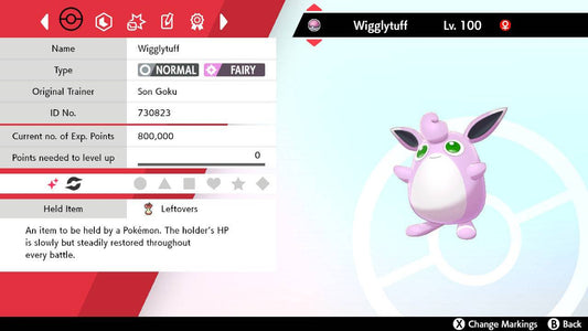 Pokemon Sword and Shield Shiny Wigglytuff 6IV-EV Trained - Pokemon4Ever
