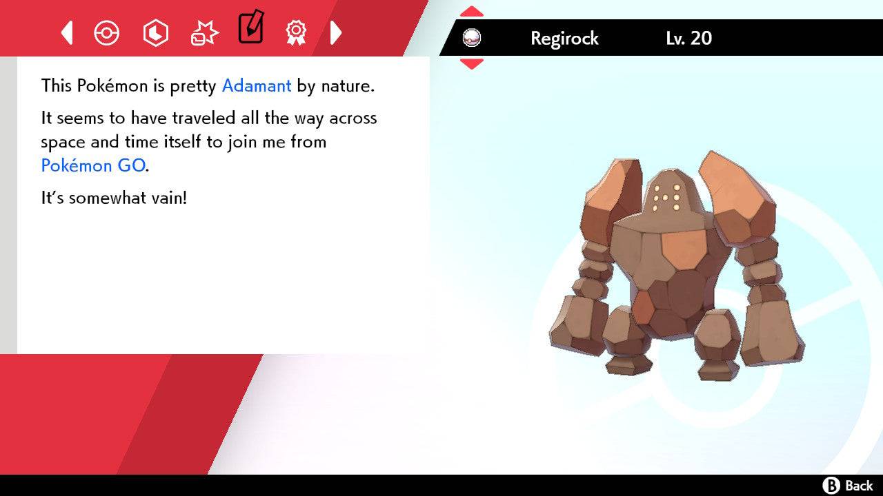 Pokemon Sword and Shield Ultra Shiny Regirock 6IV-EV Trained - Pokemon4Ever