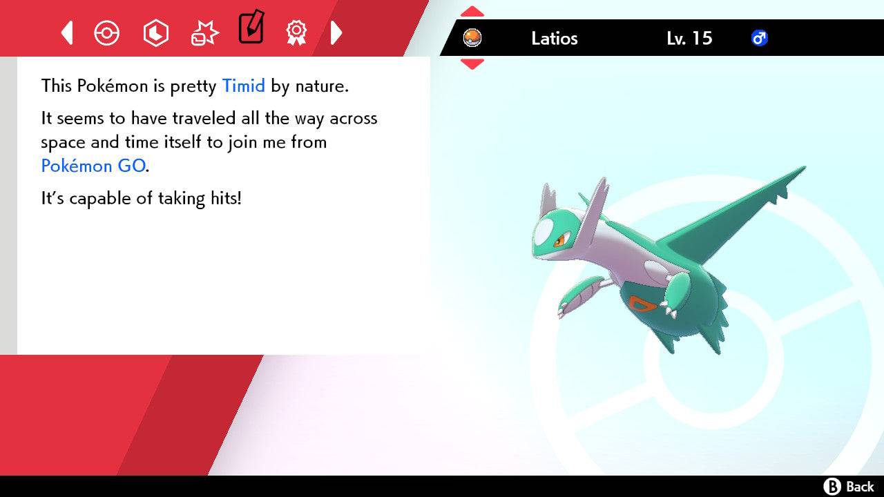 Pokemon Sword and Shield Ultra Shiny Latios 6IV-EV Trained - Pokemon4Ever