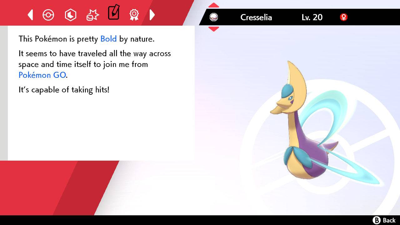 Pokemon Sword and Shield Ultra Shiny Cresselia 6IV-EV Trained - Pokemon4Ever