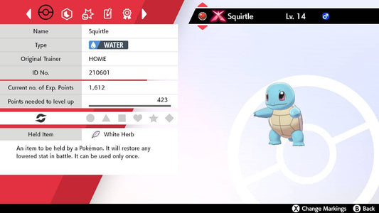 Pokemon Sword and Shield Gigantamax Factor Squirtle 6IV-EV Trained - Pokemon4Ever