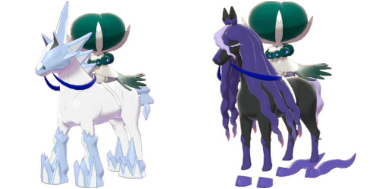 Pokemon Sword and Shield Calyrex Ice-Rider Calyrex Shadow-Rider 6IV-EV Trained - Pokemon4Ever