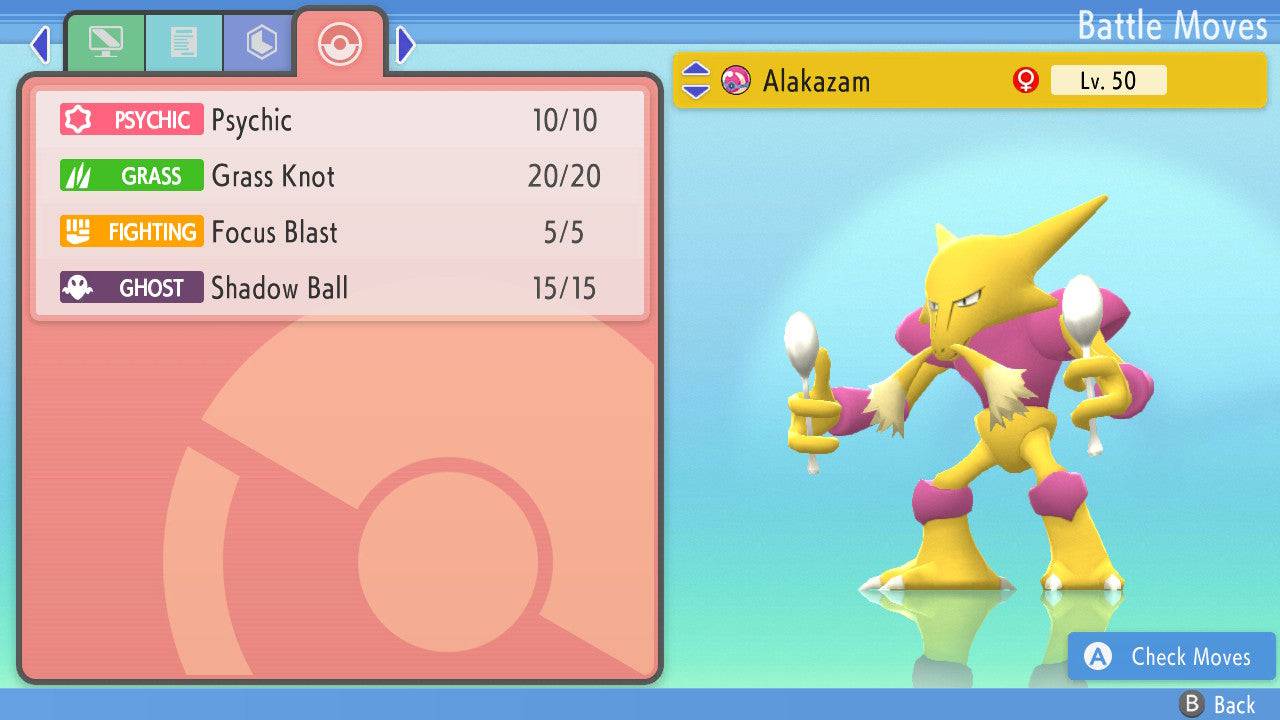 Pokemon Brilliant Diamond and Shining Pearl Alakazam 6IV-EV Trained - Pokemon4Ever