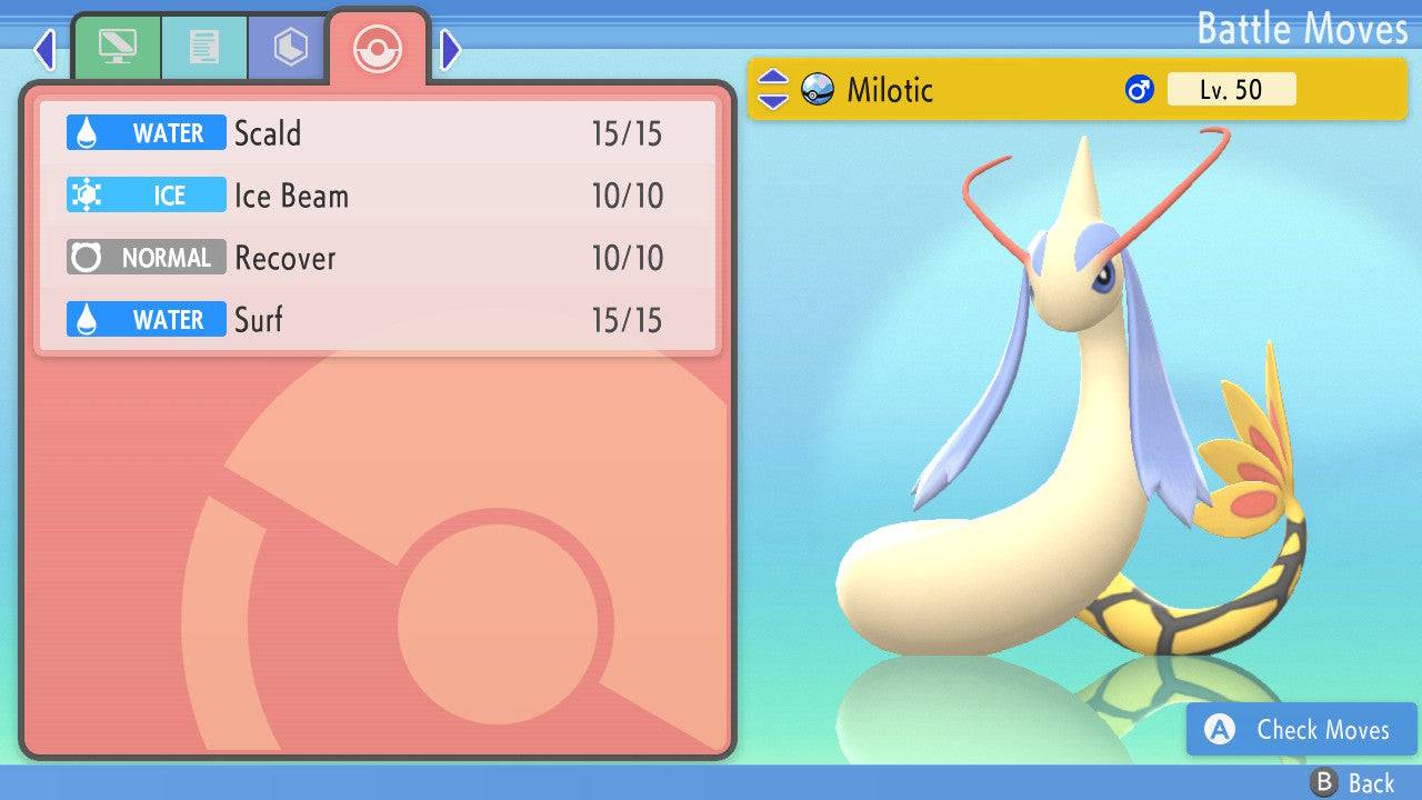 Pokemon Brilliant Diamond and Shining Pearl Milotic 6IV-EV Trained - Pokemon4Ever