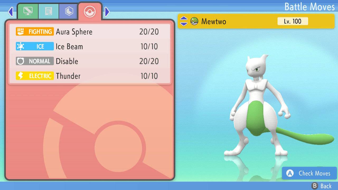 Pokemon Brilliant Diamond and Shining Pearl Mewtwo 6IV-EV Trained - Pokemon4Ever