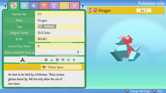 Pokemon Brilliant Diamond and Shining Pearl Porygon 6IV-EV Trained - Pokemon4Ever