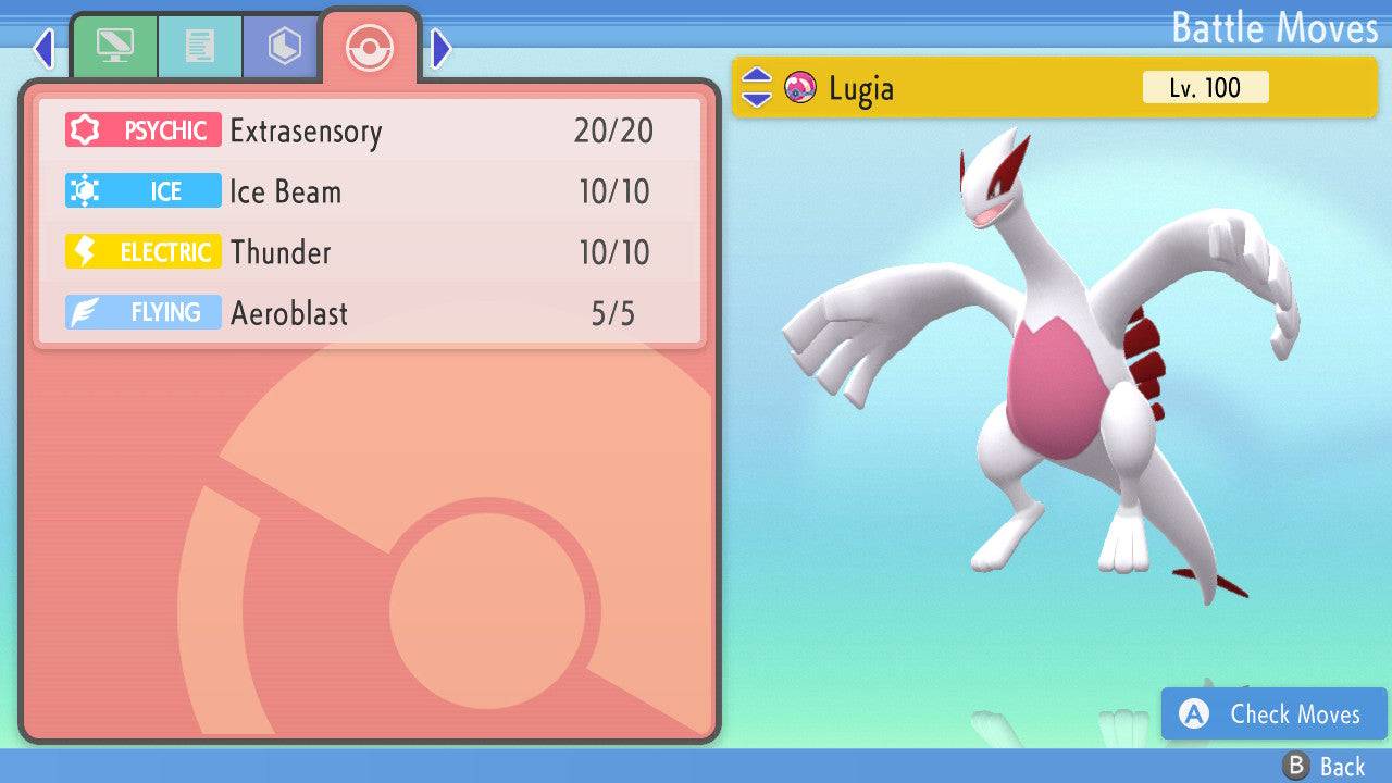 Pokemon Brilliant Diamond and Shining Pearl Lugia 6IV-EV Trained - Pokemon4Ever