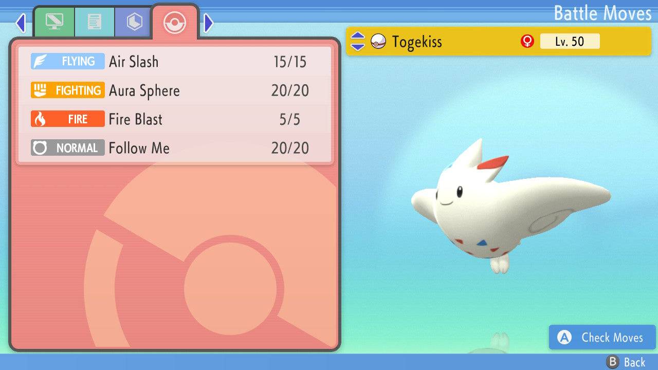 Pokemon Brilliant Diamond and Shining Pearl Togekiss 6IV-EV Trained - Pokemon4Ever