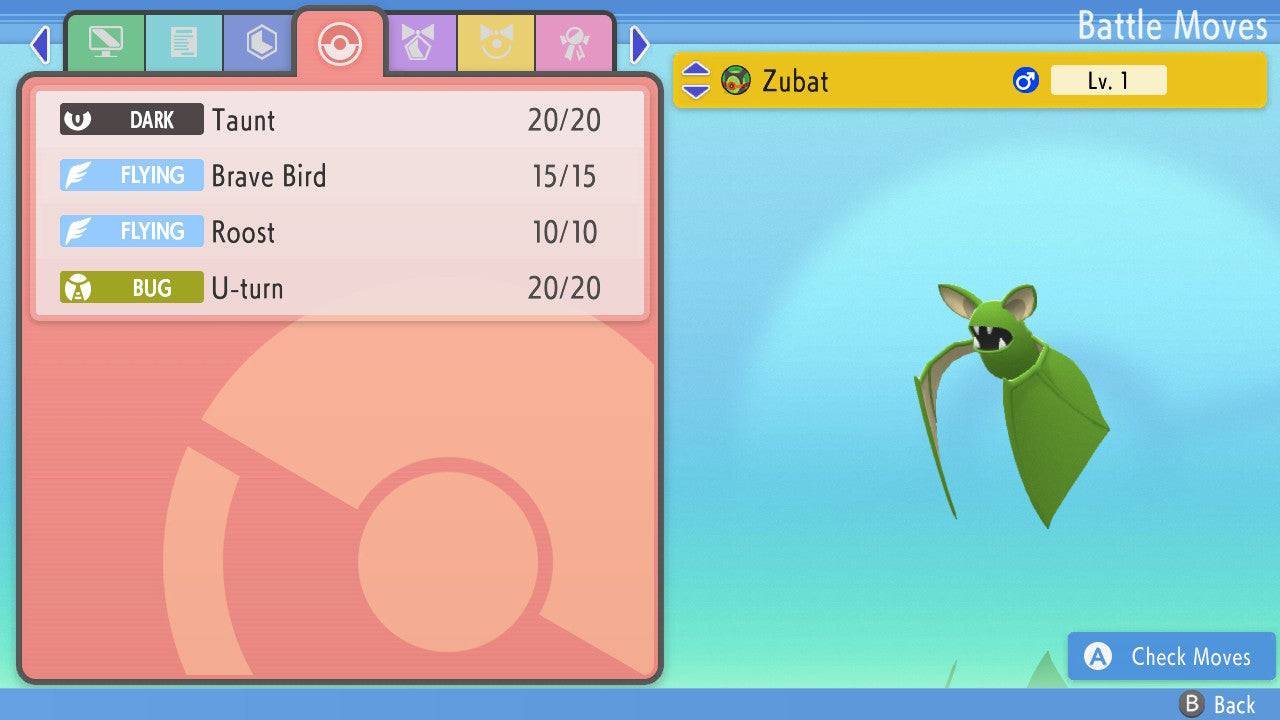 Pokemon Brilliant Diamond and Shining Pearl Zubat 6IV-EV Trained - Pokemon4Ever