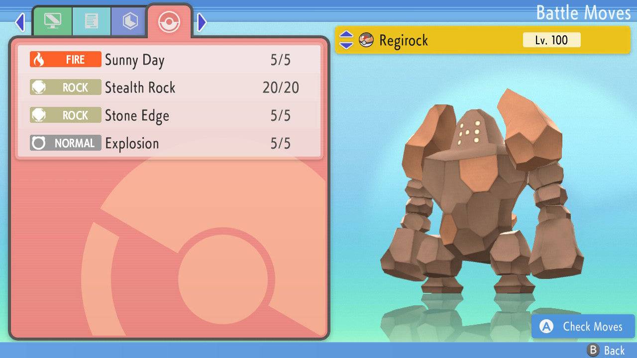 Pokemon Brilliant Diamond and Shining Pearl Regirock 6IV-EV Trained - Pokemon4Ever