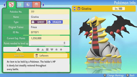 Pokemon Brilliant Diamond and Shining Pearl Giratina-Altered Form 6IV-EV Trained - Pokemon4Ever