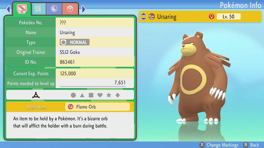 Pokemon Brilliant Diamond and Shining Pearl Ursaring 6IV-EV Trained - Pokemon4Ever
