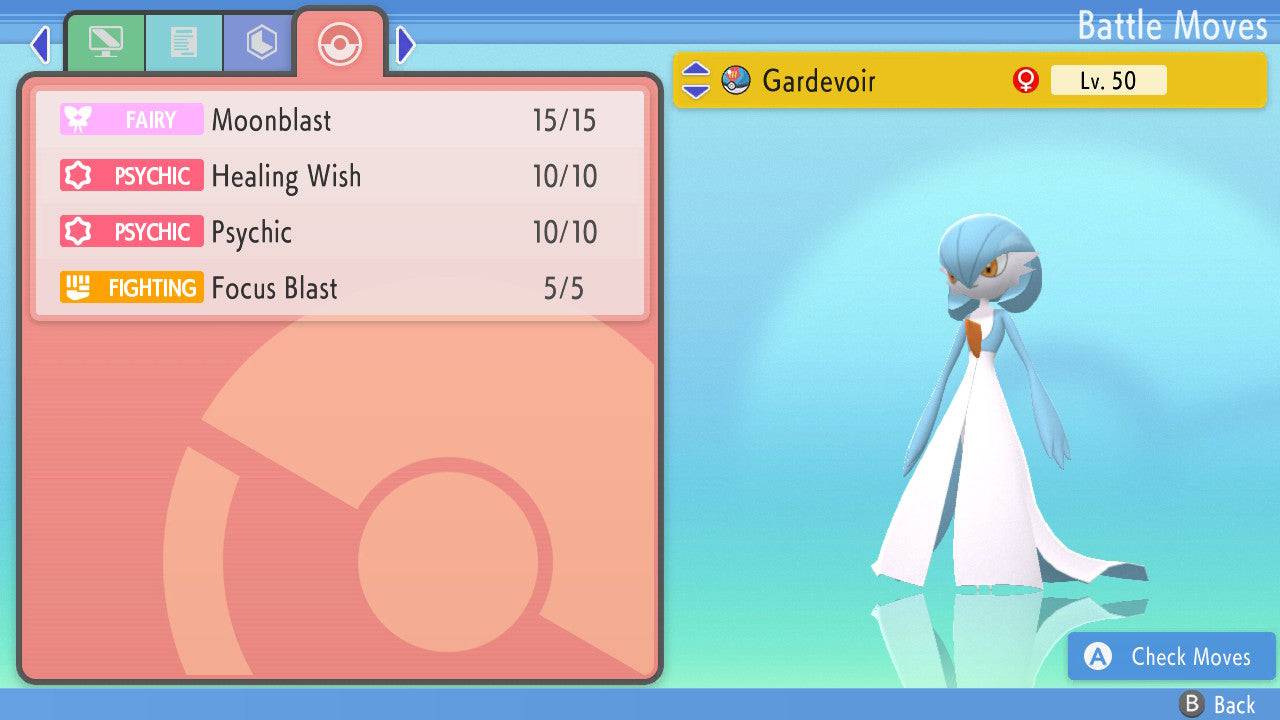 Pokemon Brilliant Diamond and Shining Pearl Gardevoir 6IV-EV Trained - Pokemon4Ever