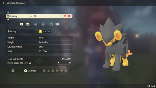 Pokemon Legends: Arceus Shiny Alpha Luxray Max Effort Levels 6IV-EV Trained - Pokemon4Ever