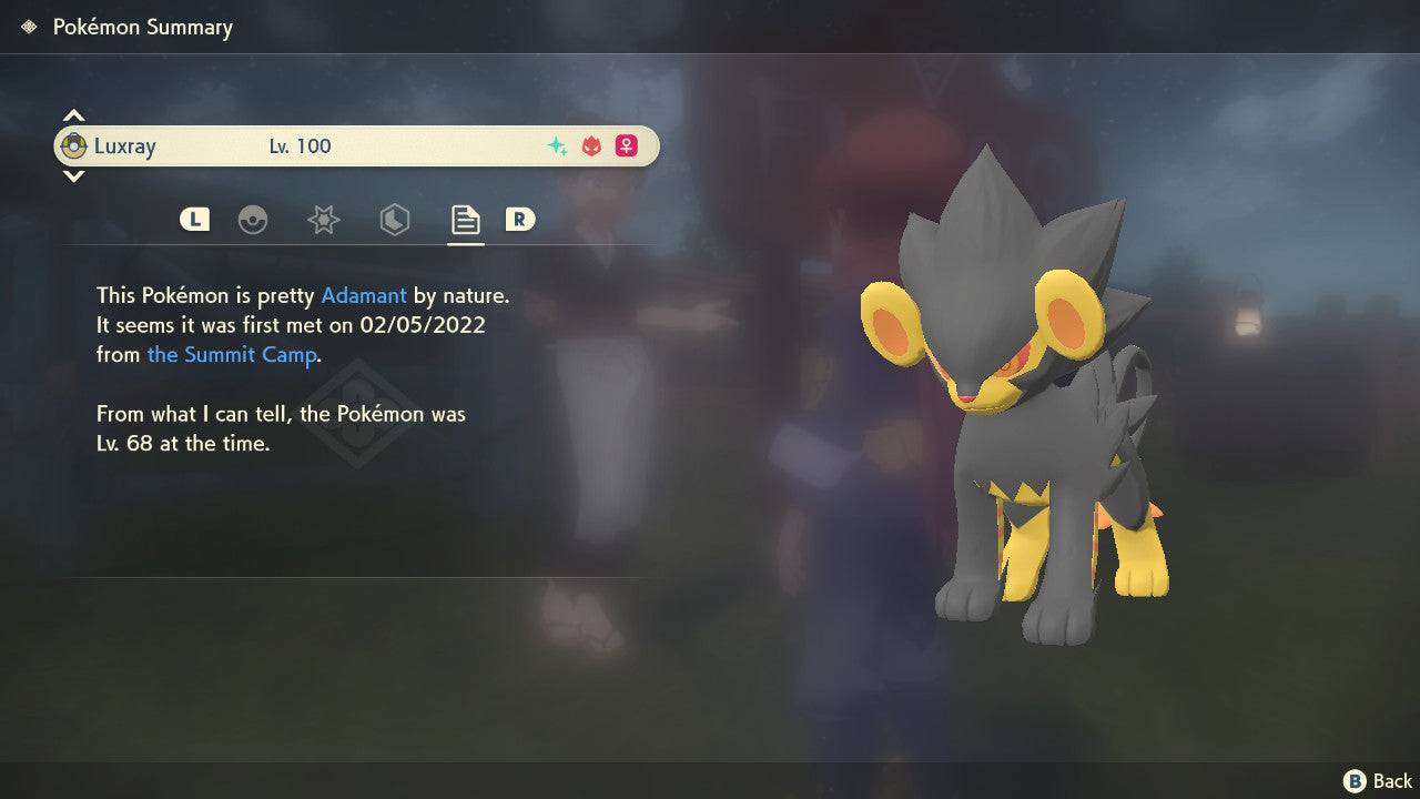 Pokemon Legends: Arceus Shiny Alpha Luxray Max Effort Levels 6IV-EV Trained - Pokemon4Ever