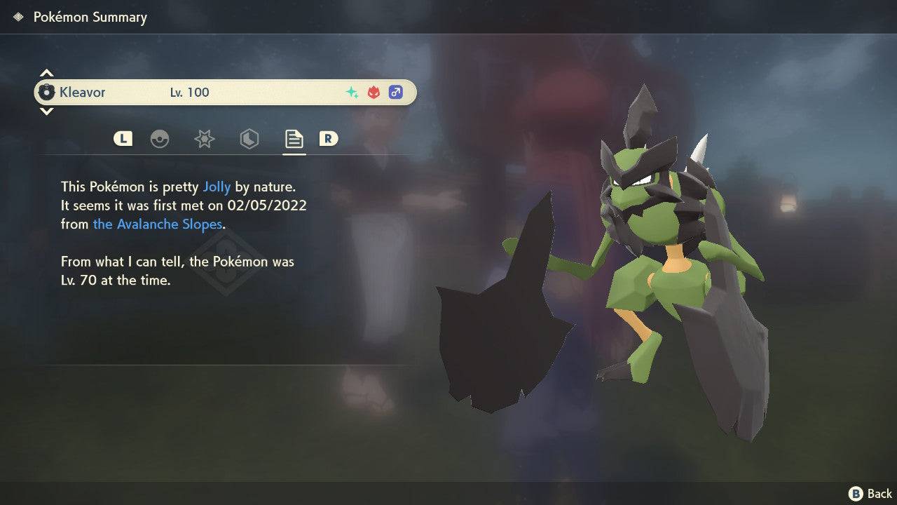 Pokemon Legends: Arceus Shiny Alpha Kleavor Max Effort Levels 6IV-EV Trained - Pokemon4Ever