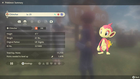 Pokemon Legends Arceus Shiny Alpha Chimchar Max Effort Levels 6IV-EV Trained - Pokemon4Ever