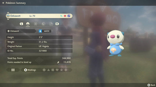 Pokemon Legends: Arceus Shiny Alpha Oshawott Max Effort Levels 6IV-EV Trained - Pokemon4Ever