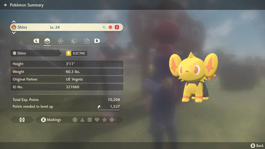 Pokemon Legends: Arceus Shiny Alpha Shinx Max Effort Levels 6IV-EV Trained - Pokemon4Ever