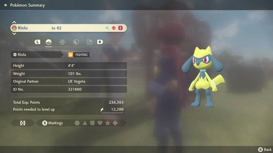 Pokemon Legends: Arceus Shiny Alpha Riolu Max Effort Levels 6IV-EV Trained - Pokemon4Ever