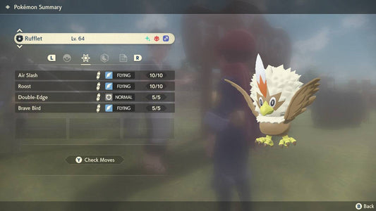 Pokemon Legends: Arceus Shiny Alpha Rufflet Max Effort Levels 6IV-EV Trained - Pokemon4Ever