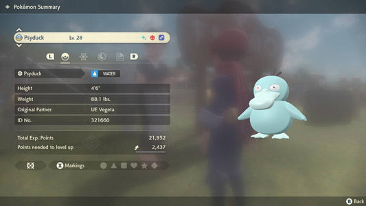 Pokemon Legends: Arceus Shiny Alpha Psyduck Max Effort Levels 6IV-EV Trained - Pokemon4Ever