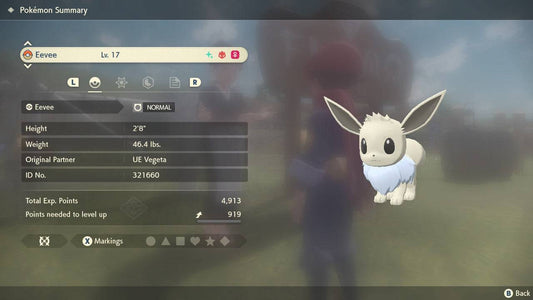 Pokemon Legends Arceus Shiny Alpha Eevee Max Effort Levels 6IV-EV Trained - Pokemon4Ever