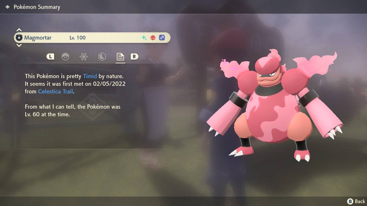 Pokemon Legends: Arceus Shiny Alpha Magmortar Max Effort Levels 6IV-EV Trained - Pokemon4Ever