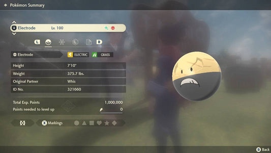 Pokemon Legends: Arceus Shiny Alpha Hisuian Electrode Max Effort Levels 6IV-EV Trained - Pokemon4Ever