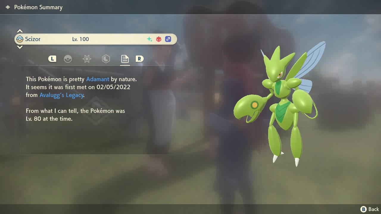 Pokemon Legends: Arceus Shiny Alpha Scizor Max Effort Levels 6IV-EV Trained - Pokemon4Ever