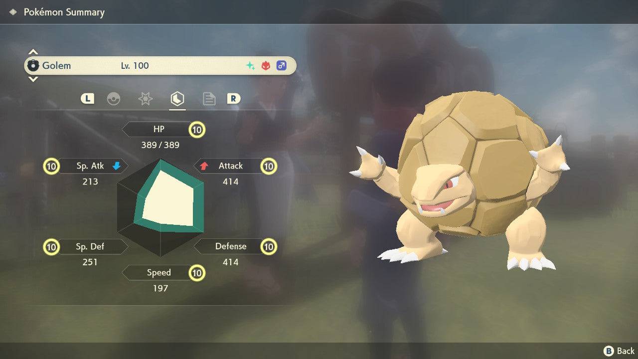 Pokemon Legends: Arceus Shiny Alpha Golem Max Effort Levels 6IV-EV Trained - Pokemon4Ever